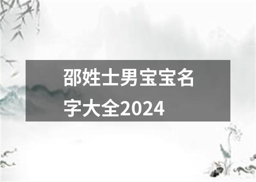 邵姓士男宝宝名字大全2024