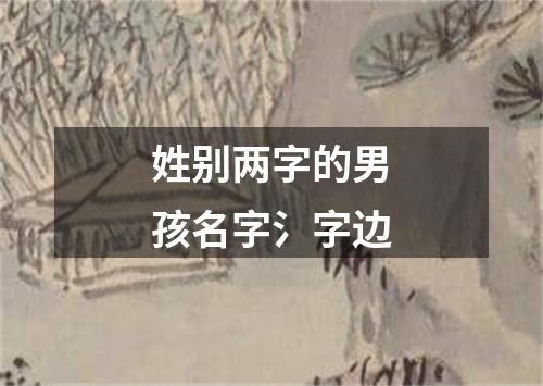 姓别两字的男孩名字氵字边