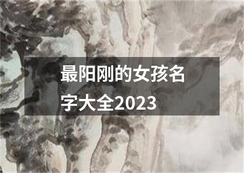 最阳刚的女孩名字大全2023