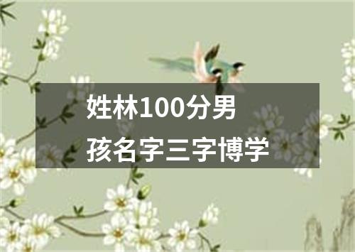 姓林100分男孩名字三字博学