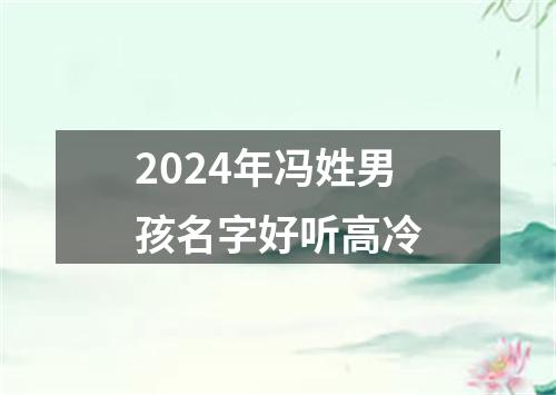 2024年冯姓男孩名字好听高冷