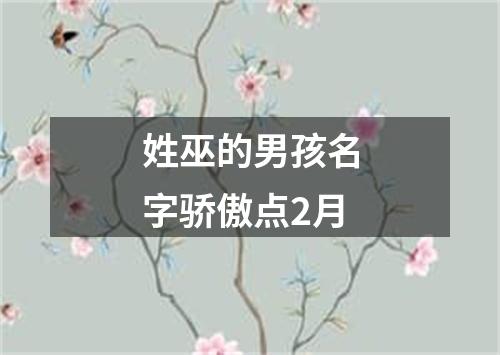 姓巫的男孩名字骄傲点2月