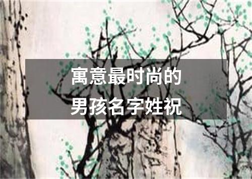 寓意最时尚的男孩名字姓祝