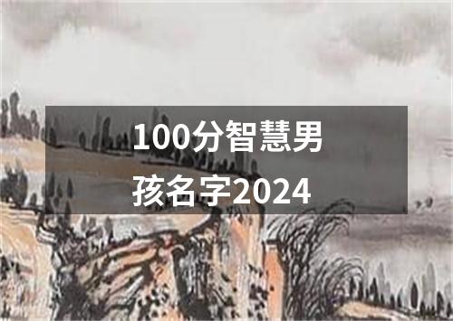 100分智慧男孩名字2024