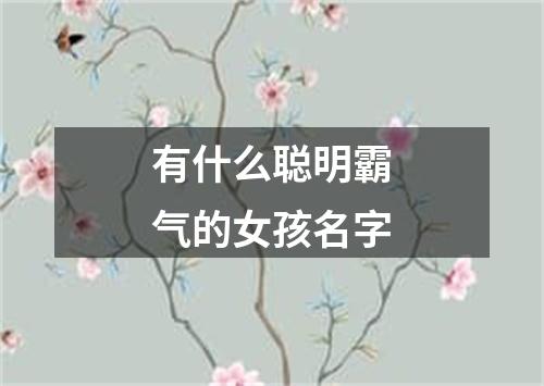 有什么聪明霸气的女孩名字