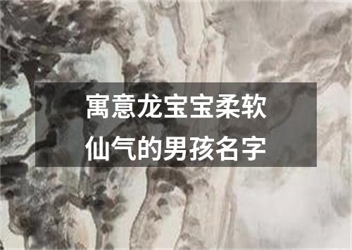 寓意龙宝宝柔软仙气的男孩名字