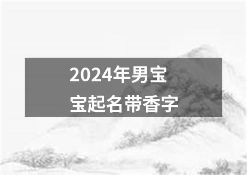 2024年男宝宝起名带香字