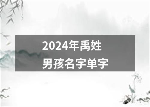 2024年禹姓男孩名字单字