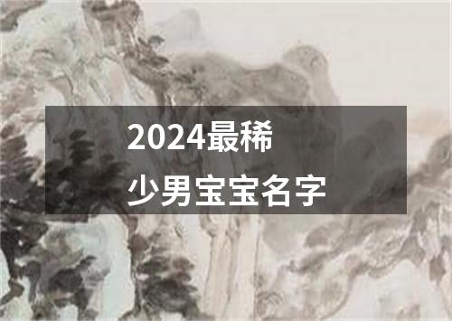 2024最稀少男宝宝名字