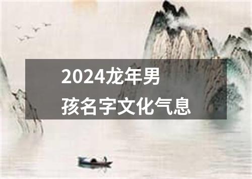 2024龙年男孩名字文化气息