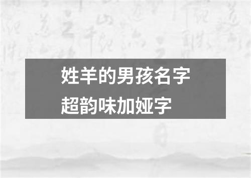 姓羊的男孩名字超韵味加娅字