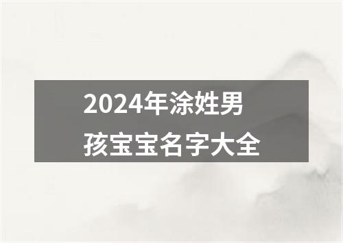 2024年涂姓男孩宝宝名字大全