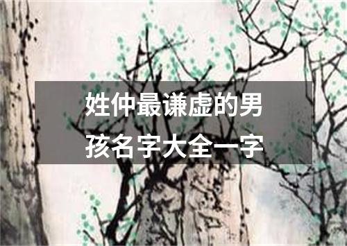 姓仲最谦虚的男孩名字大全一字