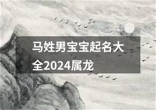 马姓男宝宝起名大全2024属龙