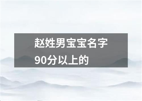 赵姓男宝宝名字90分以上的