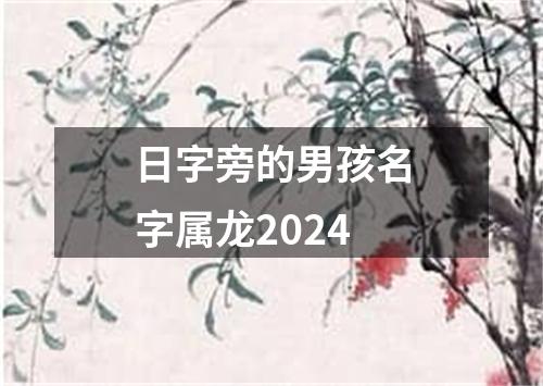 日字旁的男孩名字属龙2024