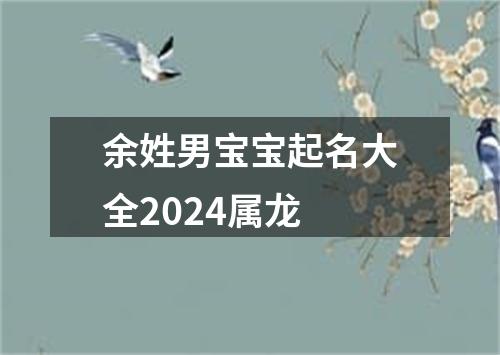 余姓男宝宝起名大全2024属龙