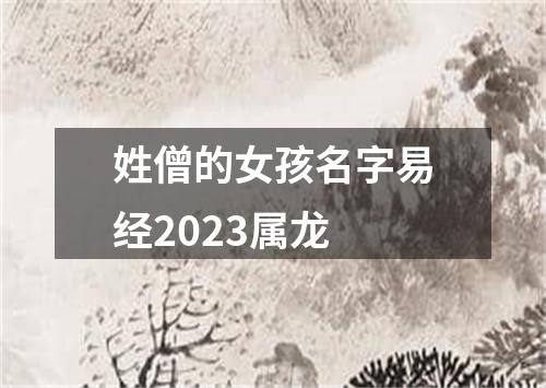 姓僧的女孩名字易经2023属龙