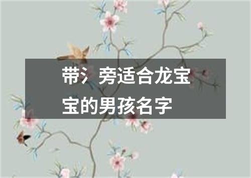 带氵旁适合龙宝宝的男孩名字