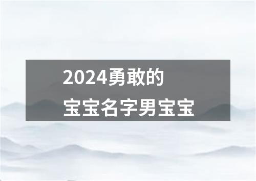 2024勇敢的宝宝名字男宝宝