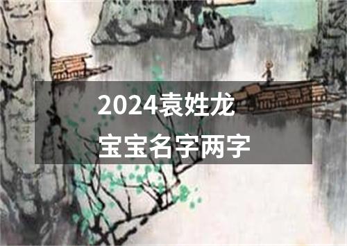 2024袁姓龙宝宝名字两字