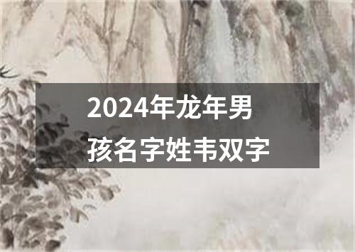 2024年龙年男孩名字姓韦双字