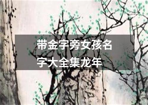 带金字旁女孩名字大全集龙年