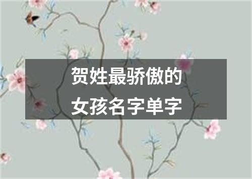 贺姓最骄傲的女孩名字单字