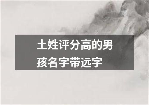 土姓评分高的男孩名字带远字