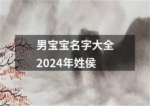 男宝宝名字大全2024年姓侯