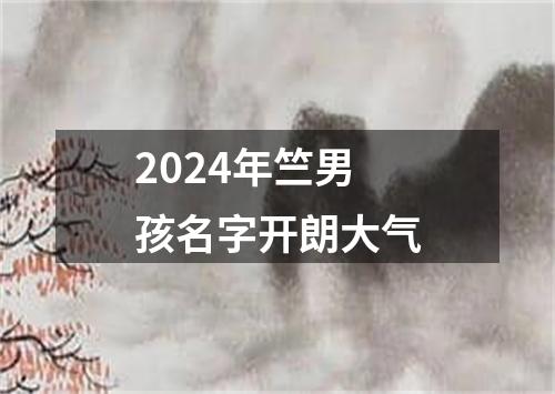 2024年竺男孩名字开朗大气