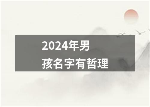 2024年男孩名字有哲理