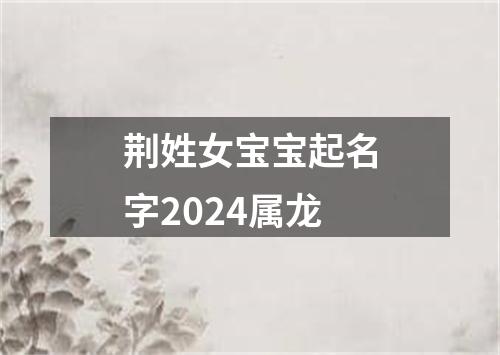 荆姓女宝宝起名字2024属龙