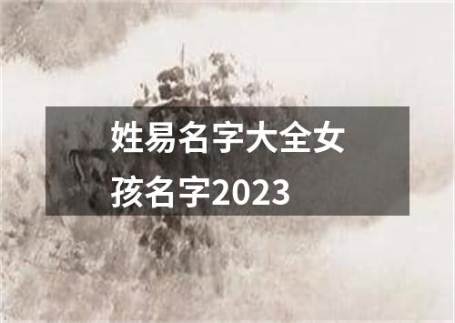 姓易名字大全女孩名字2023