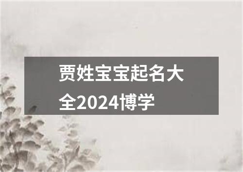 贾姓宝宝起名大全2024博学