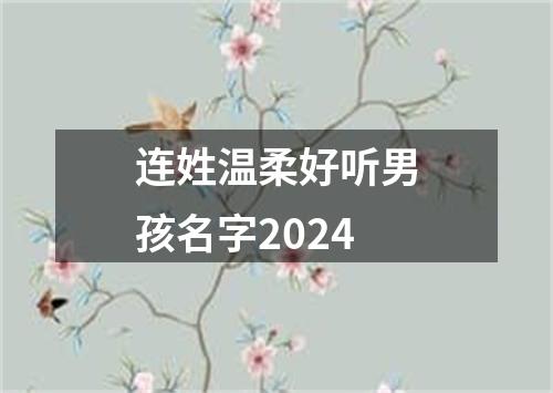 连姓温柔好听男孩名字2024