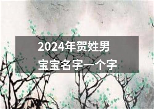 2024年贺姓男宝宝名字一个字