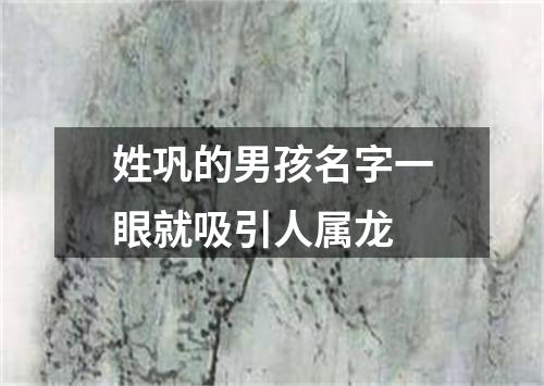 姓巩的男孩名字一眼就吸引人属龙