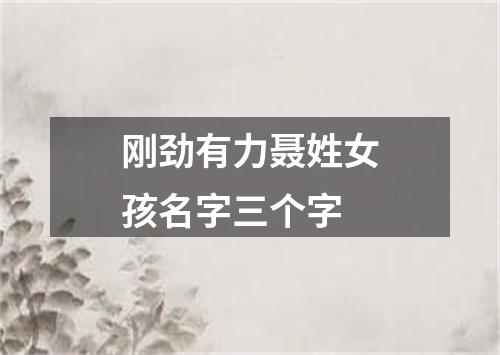 刚劲有力聂姓女孩名字三个字