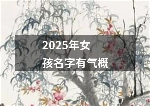 2025年女孩名字有气概