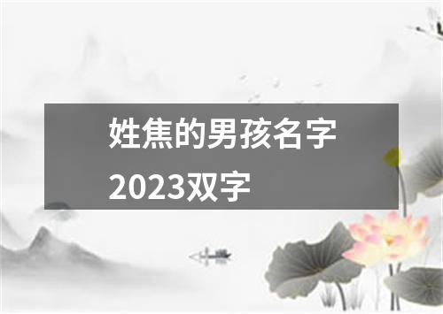 姓焦的男孩名字2023双字