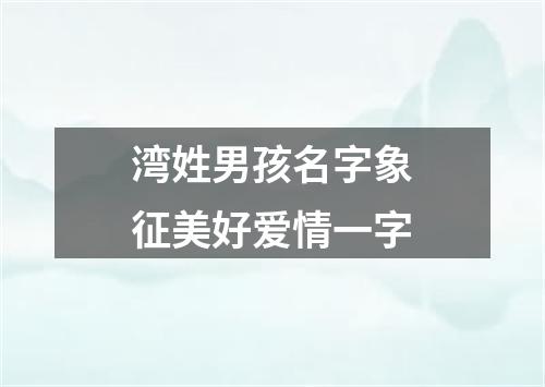 湾姓男孩名字象征美好爱情一字