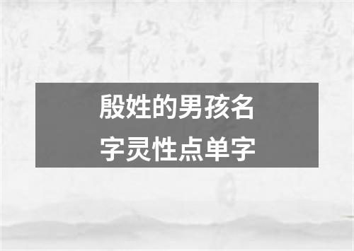 殷姓的男孩名字灵性点单字