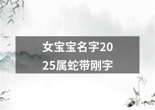 女宝宝名字2025属蛇带刚字
