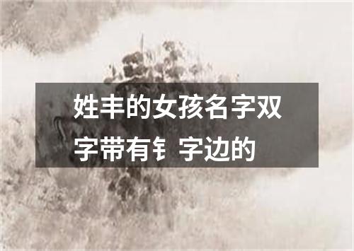 姓丰的女孩名字双字带有钅字边的