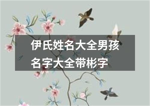 伊氏姓名大全男孩名字大全带彬字