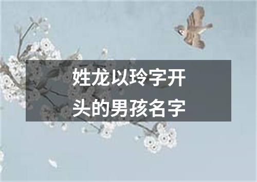 姓龙以玲字开头的男孩名字