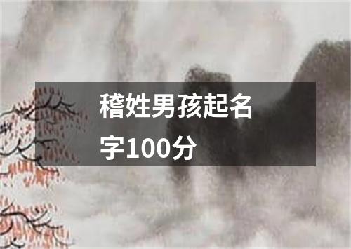 稽姓男孩起名字100分