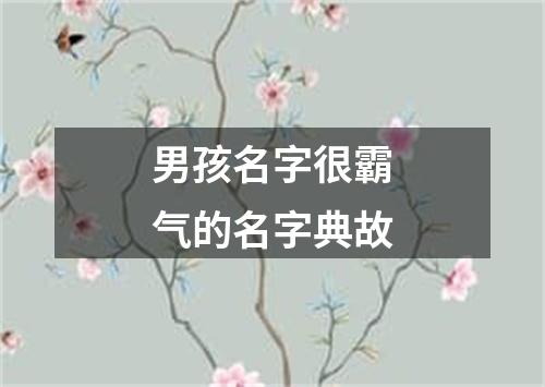 男孩名字很霸气的名字典故