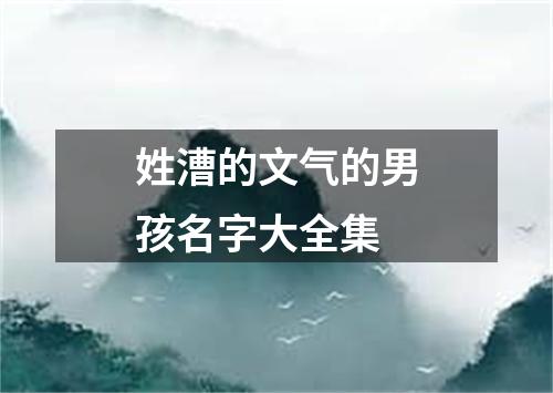姓漕的文气的男孩名字大全集